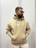 هودی مردانه PULL & BEAR دورس سه نخ گلدوزی و چاپ برجسته